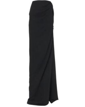 Maticevski Indominable Draped Maxi Skirt - Black