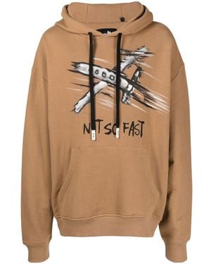 Haculla Not So Fast Print Hoodie - Natural
