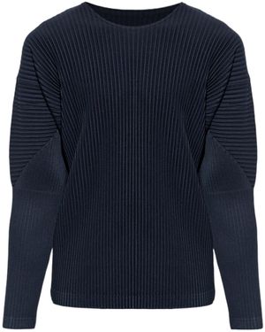Homme Plissé Issey Miyake Long-Sleeve T-Shirt - Blue