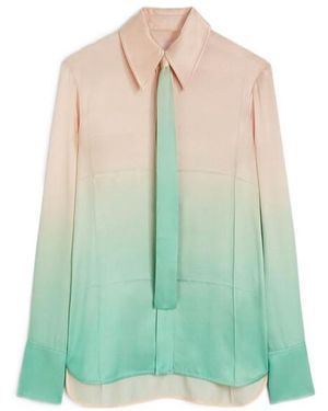 Jil Sander Shirt With Tie - Green