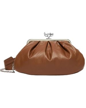 Weekend by Maxmara Sphere Clasp Shoulder Bag - Brown
