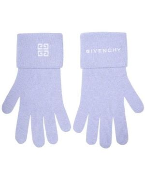 Givenchy Pattern Gloves - White