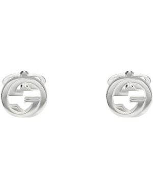 Gucci Interlocking Cufflinks - White