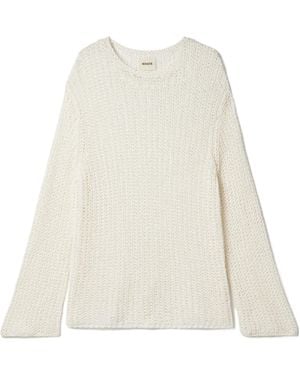 KHAITE Elowen Long Sleeved Jumper - White