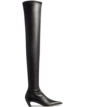 KHAITE Arizona Over-The-Knee Stretch Boots - Black