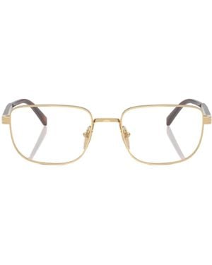 Prada Eyewear Rectangular Frame Glasses - Natural
