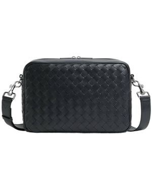 Bottega Veneta Intrecciato Camera Bag - Black