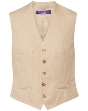 Ralph Lauren Lightweight Suit Vest - Natural