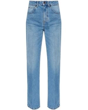 Victoria Beckham Patch-Pocket Jeans - Blue