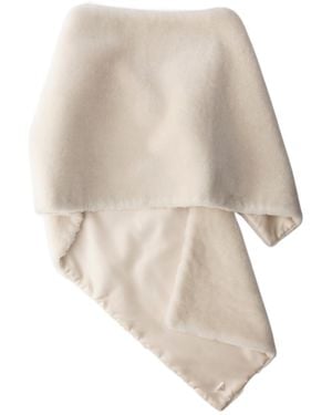 Prada Shearling Stole - White