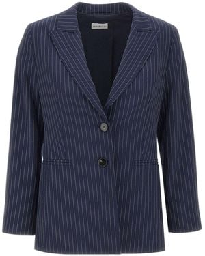 Marella Striped Blazer - Blue