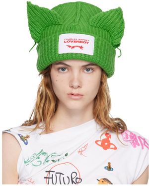 charlesjeffreyloverboy Chunky Ears Beanie Hat - Green