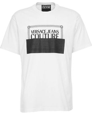 Versace Jeans Couture Logo-Print Short-Sleeve T-Shirt - White