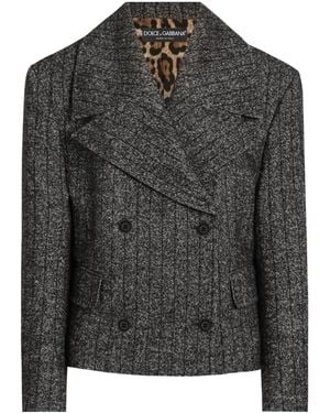 Dolce & Gabbana Double-Breasted Jacket - Black