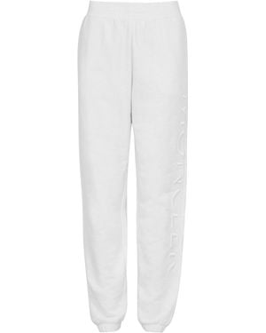 Moncler Elastic-Waisted Tapered Sweatpants - White