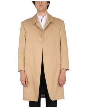 Thom Browne Rwb Stripe Detailed Jacket - Natural