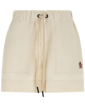 Moncler Grenoble Elasticated Logo Shorts - Natural