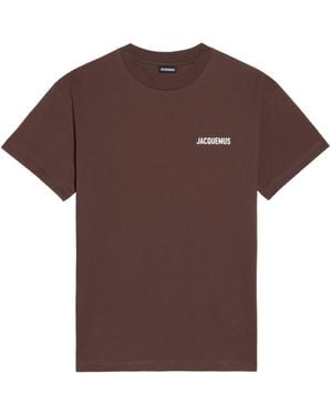 Jacquemus Short Sleeve T-Shirt - Brown