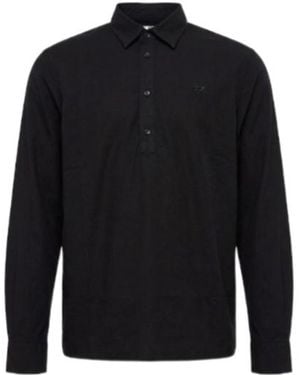 DIESEL Long-Sleeved Polo Shirt - Blue