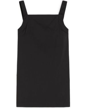 Max Mara Flowing Stretch Poplin Top - Black