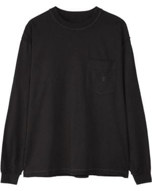 MM6 by Maison Margiela Long-Sleeved T-Shirt - Black