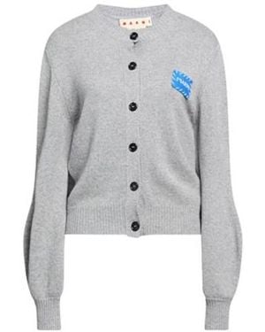 Marni Mediumweight Cashmere Knit Cardigan - Grey