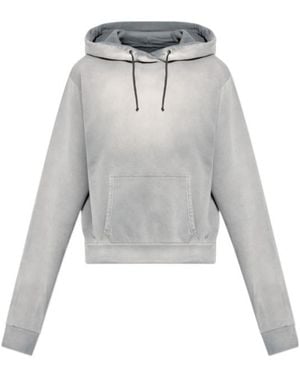Maison Margiela Washed Drawstring Hoodie - Grey