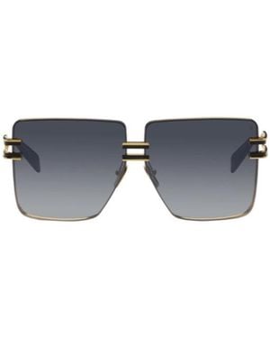 Balmain Logo Sunglasses - Blue