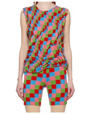Comme des Garçons Pleated Vest - Red