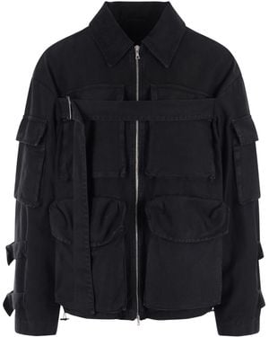 Dries Van Noten Zipper Casual Jacket - Black