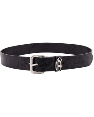 DIESEL B-1Dr Oval D Loop Belt - White