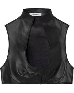 GIMAGUAS Jill Cropped Top - Black