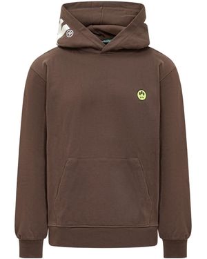 Barrow Logo Printed Hoodie - Brown