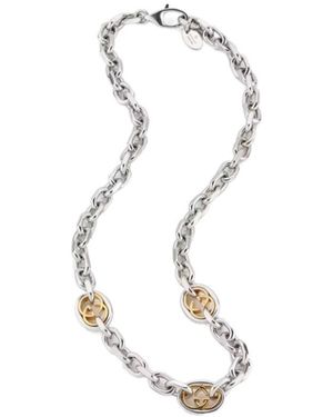 Gucci Interlocking Chain Necklace - White