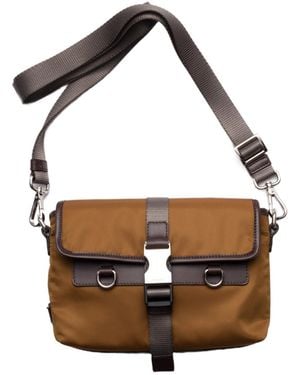 Prada Re-Nylon And Leather Shoulder Bag - White