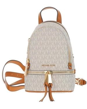 Michael Kors Mini Zip Backpack - White