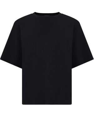 Herno Laminar Loose Fit Short Sleeve T-Shirt - Black