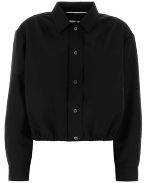 Jil Sander Poplin Cropped Shirt - Black