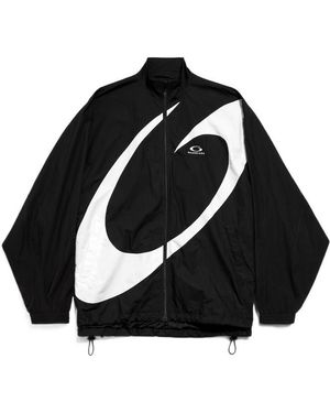 Balenciaga Loop Sports Icon Tracksuit Jacket - Black