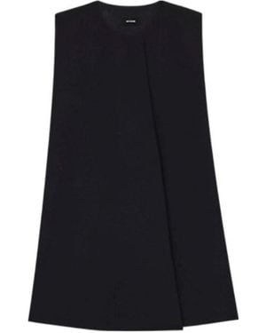 we11done Sleeveless Wool Dress - Black