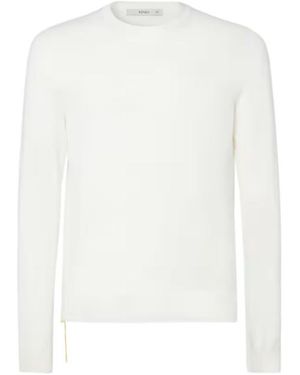 Fendi Ivory Wool Sweater - White