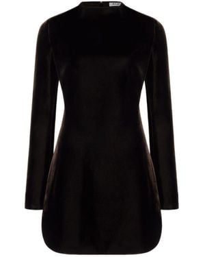 Alaïa Velvet Cinched Mini Dress - Black
