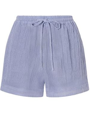 LeKasha Tabag Linen Shorts - Blue