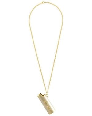 Ambush Logo Lighter Case Necklace - White