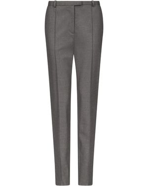 Loulou de Saison Malka Pleat-Front Fitted Trousers - Grey
