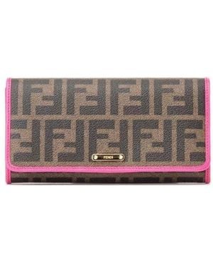 Fendi Logo Wallet - Grey