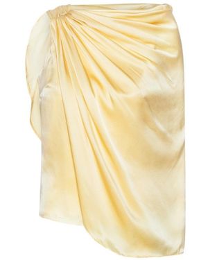ROTATE BIRGER CHRISTENSEN Draped Cape Top - Yellow