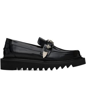 Toga Virilis Round Toe Loafers - Black