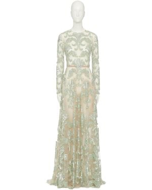 Valentino Long-Sleeved Dress - White