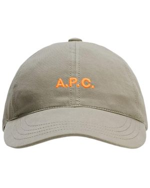 A.P.C. Charlie Baseball Cap - Gray